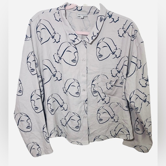 Anthropologie Odells Della Buttondown size Medium - Picture 5 of 8